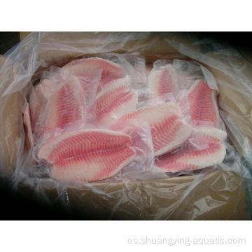 Paquete de vacío Frozen Tilapia Filete de pescado para Europa